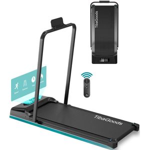 TibaGoods Premium Loopband Inklapbaar - 1 t/m 8 km/h - Walking pad - Hometrainer - Wandelband voor thuis - Loopband inklapbaar - Sport - Hardlopen
