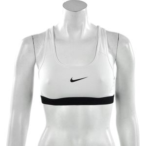 Nike Pro Classic Sport Beha Sportbeha - Maat SVolwassenen - wit/zwart