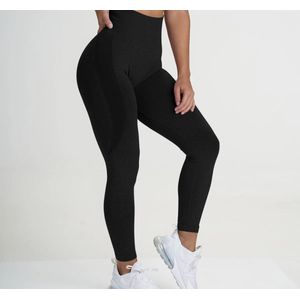 Gymlegging BUTTLIFT - Maat L - Zwart - Pushup Legging - Fitness Legging - Sportlegging - Sportkleding - Yoga legging