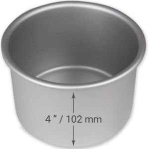 PME - Ronde Bakvorm - Extra Hoog - Aluminium - Ø 10 x 10cm