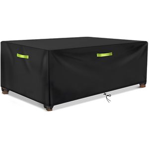 Tuinmeubelhoes 155x115x65cm terrasmeubelhoes opgewaardeerd scheurbestendig, waterdicht, winddicht, 420D Heavy Duty Oxford polyester, rechthoekig voor buiten/rotan