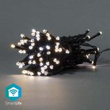 Nedis SmartLife-kerstverlichting - Koord - Wi-Fi - Warm tot Koel Wit - 50 LED's - 5.00 m - Android / IOS