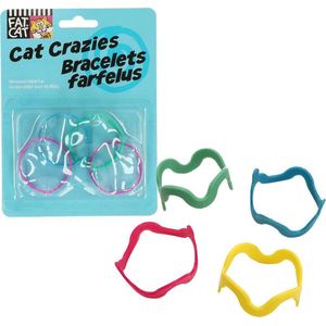 Petmate Doskocil Cat Crazies (multicolor) 4st Speelgoed voor katten - Kattenspeelgoed - Kattenspeeltjes