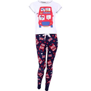 DISNEY Mickey Mouse and Friends - Kleurrijke Pyjama met Korte Mouwen / S