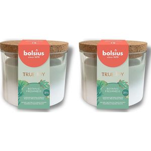 Bolsius True Joy Geurkaarsen Met Kurken Deksel - Botanic Freshness - 2 Stuks