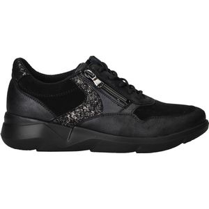 Waldlaufer - Funky - Sneakers - Zwart - Leer/Suède - Vetersluiting en Zijrits
