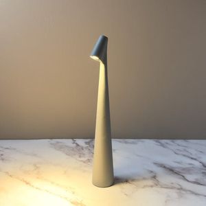 Draadloze Tafellamp | Delicate Glow | Verlichting | Lamp | Grijs | USB | 35cm