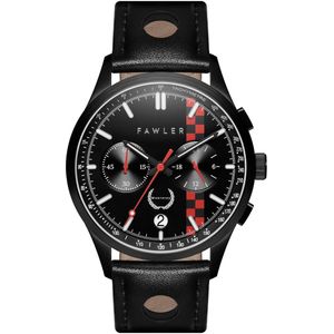 Fawler Monterey Limited Edition Zwart Race Horloge voor Mannen