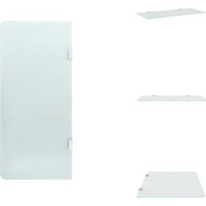 vidaXL Urinoirwand Schaamschot - 90 x 40 cm - Lichtdoorlatend gehard glas - Urinoir