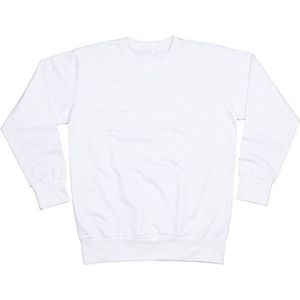 Unisex sweatshirt met lange mouwen White - S