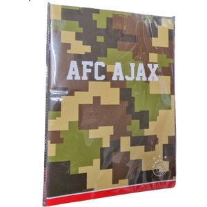 Ajax schriften - 2 stuks - Camouflage patroon - Met lijntjes - a4 formaat