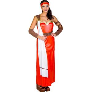 dressforfun - Vrouwenkostuum Romeinse gladiator XXL - verkleedkleding kostuum halloween verkleden feestkleding carnavalskleding carnaval feestkledij partykleding - 300386