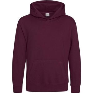 Just Hoods Kids Hoodie Burgundy Maat 7/8 (M)