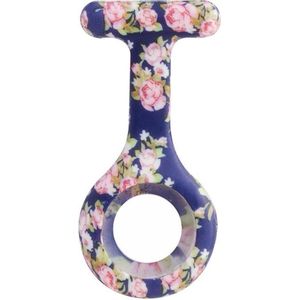 Fako® - Verpleegstershorloge - Zusterhorloge - Verpleegster Horloge - Siliconen Hoesje Print - Royal Flowers