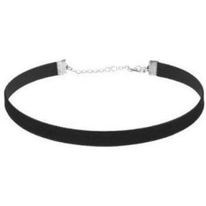 Jomide Choker - Zwart - Retro - Fluweel