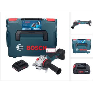 Bosch GWS 18V-10 SC accu haakse slijper 18 V 125 mm borstelloos + 1x ProCORE accu 4.0 Ah + L-Boxx - zonder lader