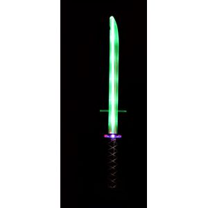 Lichtzwaard Ninja + licht en geluid 66 cm - incl batterijen - lightsaber - Groen