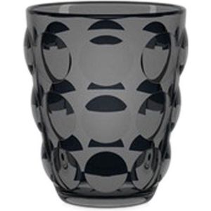 Bolle tumbler waterglas Colorpro� zwart transparant handgemaakt