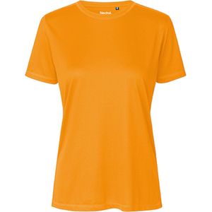 Damessportshirt 'Performance' met korte mouwen Okay Orange - S