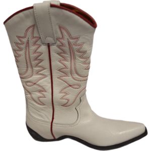 MAG-FLEX-WHITE-WESTERN BOOTS -SIZE 38