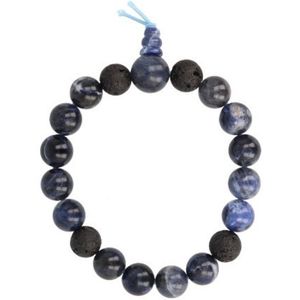 Ruben Robijn Sodaliet powerbead mannen - extra lange armband