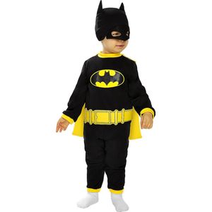 FUNIDELIA Batman Kostuum voor baby - Maat: 69 - 80 cm - Zwart
