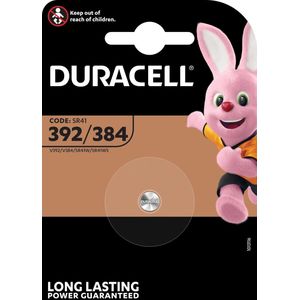 Batterij Duracell knoopcel 1x392/384 alkaline Ø7 - 9mm 1 - 5V-45mAh - 10 stuks