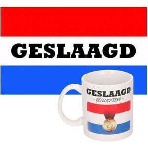 Geslaagd vlag en geslaagd mok 300 ml