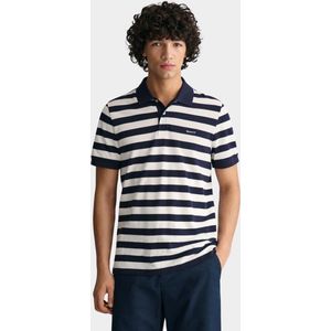 Gant Polo korte mouw Blauw Stripe SS Pique Polo 2013040/433