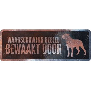 D&d Home - Waakbord - Hond - Waarschuwingsbord Rottweiler Nederlands 40x13x0,3cm Meerkleurig - 1st