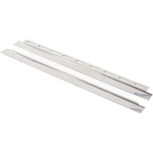 Rubbermagazijn | Klemset - voor strokengordijn | RVS - ijzer | 400mm breed | 5 stuks