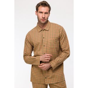 Woody Jongens-Heren Pyjama groen met beige ruit - maat XL