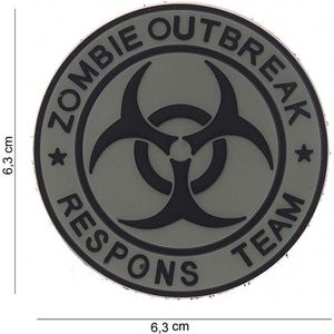 101 Inc Embleem 3D Pvc  4 Zombie Outbreak Respons Team  13008