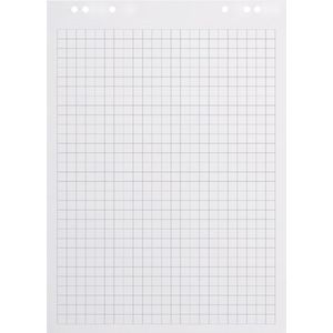 BRASQ Flipoverpapier Blanco/Ruit 65x98 50 vel