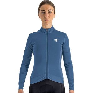 Sportful Monocrom Thermische Jersey Met Lange Mouwen Blauw S Vrouw