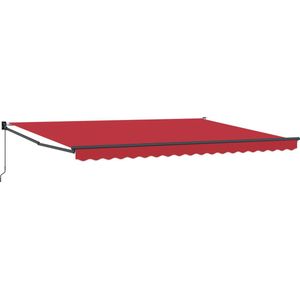 vidaXL - Handmatige - Uittrekbare - Ligbed - Rood - 450x300 - cm