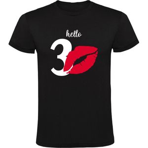 30 Jaar Hello Verjaardag Heren T-shirt - feest - cadeau - jarig - 30 - shirt