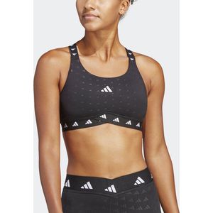 adidas Performance PowerImpact Luxe Training Medium-Support Beha - Dames - Zwart - S A-C