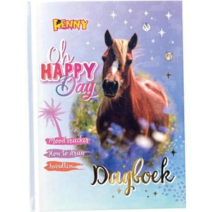 Penny Dagboek Happy - Dagboek - Dagboek Meisje - Journal - Journaling - Journaling Producten - School - School Spullen - Notitieboek - Notitieboekje - Dagboek Kinderen - Paarden - Paard - Paarden Spullen - Pony - Veulen