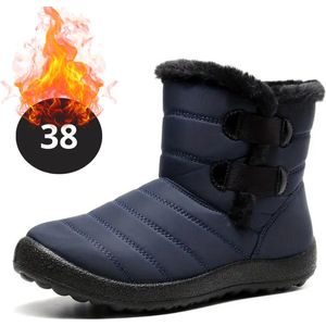 Nivard Snowboots - Sneeuwschoenen - Sneeuwboots - Dames - Wintersport - Ski - Skischoenen - Blauw - 35 - Bandje