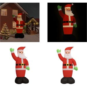 vidaXL-Kerstman-opblaasbaar-met-LED's-475-cm - Opblaasbare Kerstman - Opblaasbare Kerstmannen - Kerstman - Opblaasfiguur