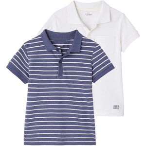 Vertbaudet Set van 2 jongens polo's van piquйe tricot