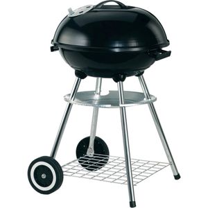 Garden Grill Houtskool Barbecue - Grilloppervlak Ø 44 cm - Met As Vanger - Zwart