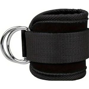 Enkelband / Cuff - Gym - Sportschool Accessoires - Fitness - Booty Builder - Kabel - Cable - One Size Fits All - Zwart