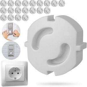 Stopcontact kinderbeveiliging voor SchuKo type F - 20 stuks - veilig en eenvoudig te installeren