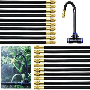 Spuitnevel voor terras - 20 stuks 8 mm irrigatiesproeiers met instelbare sproeimonden
