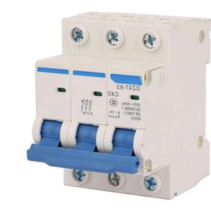 3 Pole Miniatuur Stroomonderbreker 40A - Bescherming en Beveiliging - DZ47-63 40A 400V .