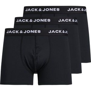 Jack & Jones Boxershorts Heren Microfiber Trunks JACBASE 3-Pack Zwart - Maat  XXL