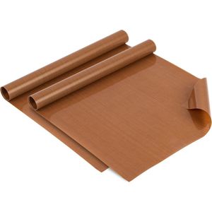 GOURMEO Herbruikbare Rol Bakpapier - Set van 2-40 x 150 cm Hittebestendige & Non Stick Teflon Vellen - Vaatwasmachine Vriendelijk & Vetvrije Bakplaat Voering