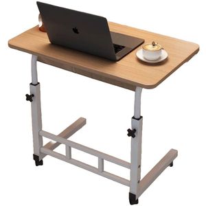 Ceruzo Laptoptafel – Verstelbare - Verrijdbare Bedtafel – 80x40 cm – Mobiele Bijzettafel – Houtlook